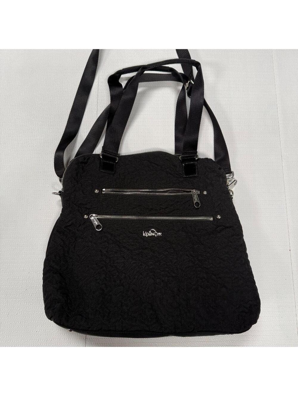 Kipling Black Quilted Tote Bag OS